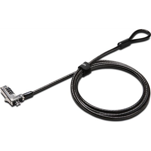 Kensington Slim Kabelschloss Für Notebook - 1,83 m Kabel - Zurücksetzbar - 4 Ziffern - Kombinationsschloss - Schwarz - Kar