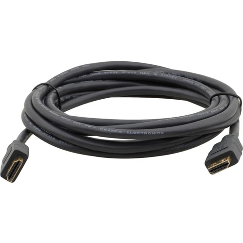 Kramer Flexible High-Speed HDMI Cable with Ethernet - 1.80 m HDMI A/V Cable for Audio/Video Device - First End: 1 x HDMI D