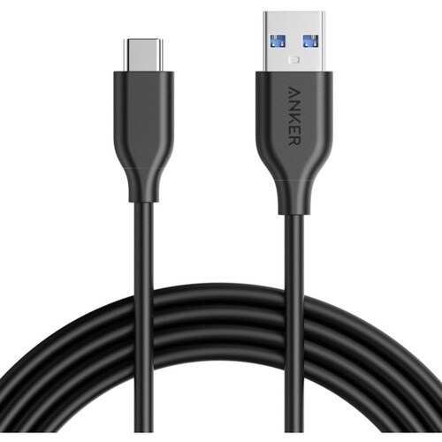 ANKER PowerLine 6ft USB-C to USB 3.0 - 6 ft USB/USB-C Data Transfer Cable for MacBook, Chromebook, Smartphone, Notebook, T
