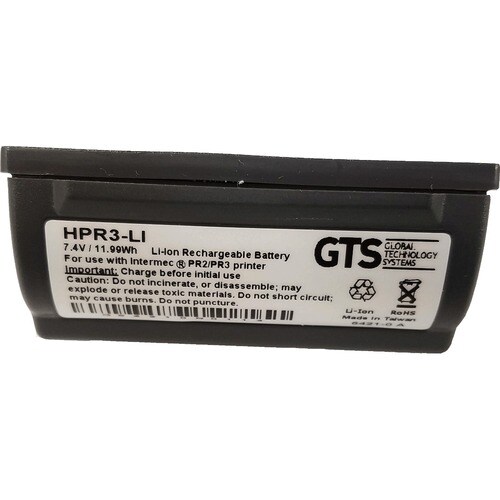 GTS Batterie - Lithium-Ionen (Li-Ionen) - für Mobildrucker - Aufladbarer Akku - 7.4 V DC - 1620 mAh Shelf Life