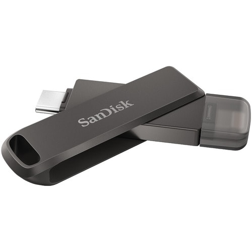 SanDisk iXpand™ Flash Drive Luxe - 64GB - 64 GB - USB 3.1 (Gen 1) Type C, Lightning - 2 Year Warranty