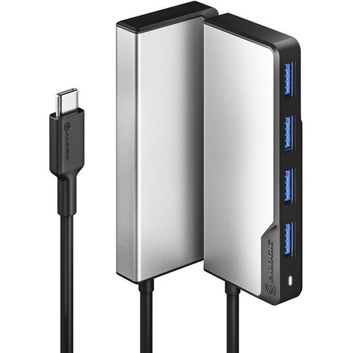 Alogic USB-C Fusion SWIFT 4-in-1 Hub - Space Grey - USB Type C - Portable - 4 USB Port(s) - 4 USB 3.0 Port(s) - Chrome OS,