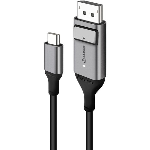 Alogic USB-C (Male) to DisplayPort (Male) Cable - Ultra Series - 4K 60Hz -Space Grey - 2m - 6.6 ft (2 m) DisplayPort/USB A
