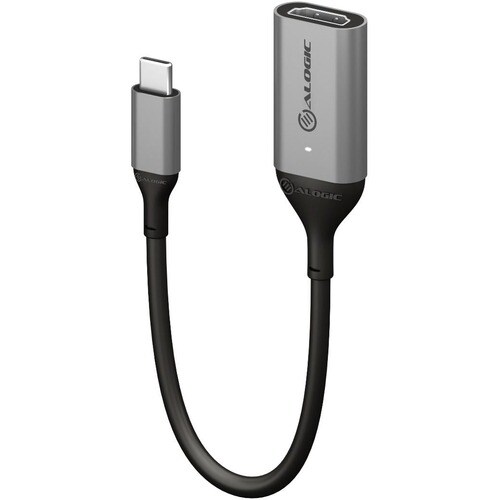 Alogic Ultra 15cm USB-C (Male) to HDMI (Female) Adapter - 4K 60Hz - 5.9" (150 mm) HDMI/USB-C Data Transfer Cable for Compu