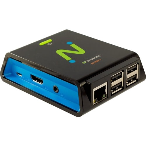NComputing RX RX-RDP+ Thin Client Cortex A53 Quad-core (4 Core) 1.40 GHz - Broadcom BCM2837 Chip - 1 GB RAM - 16 GB Flash 
