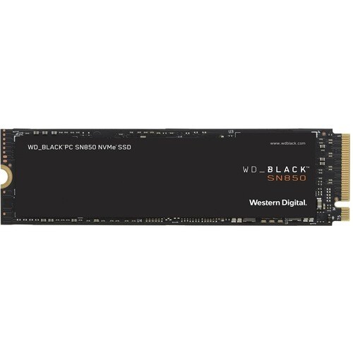 SSD WD Black SN850 WDS100T1X0E - M.2 2280 Interne - 1 To - PCI Express NVMe (PCI Express 4.0 x4) - Ordinateur de bureau, N
