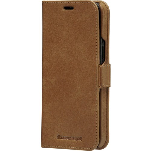 dbramante1928 ApS Lynge Carrying Case (Wallet) Apple iPhone 12, iPhone 12 Pro Smartphone - Tan - Full Grain Leather Body -