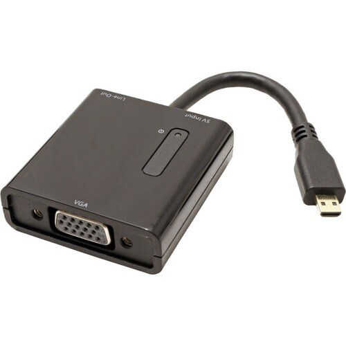 Cavo A/V ITB - 15 cm Micro HDMI/Mini-phone/VGA - for Dispositivo audio/video, Smartphone, Ultrabook, Tablet - Estremità 2: