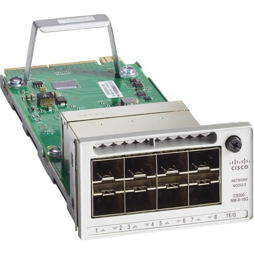 Cisco Catalyst C9300-NM-8X Network Module - 8 x 10GBase-X Network - For Data Networking - Twisted Pair10 Gigabit Ethernet 