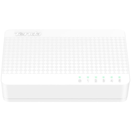 Tenda S105 5 Ports Ethernet Switch - 2 Layer Supported - Twisted Pair - Desktop