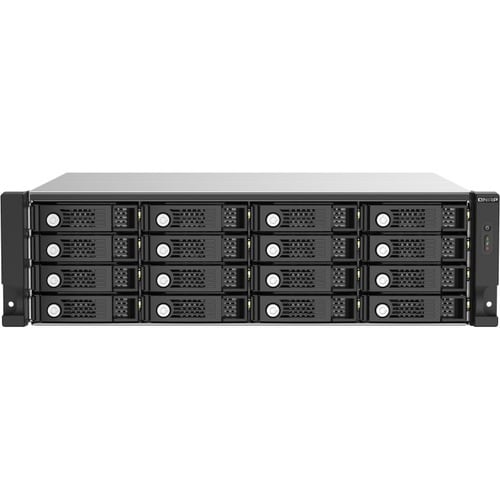 QNAP TL-R1620SEP-RP Drive Enclosure SATA/600 - Mini-SAS HD Host Interface - 3U Rack-mountable - Hot Swappable Bays - 16 x 