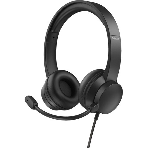 Trust HS-200 Wired Over-the-head Stereo Headset - Binaural - Supra-aural - 20 Hz to 20 kHz - 180 cm Cable - Omni-direction