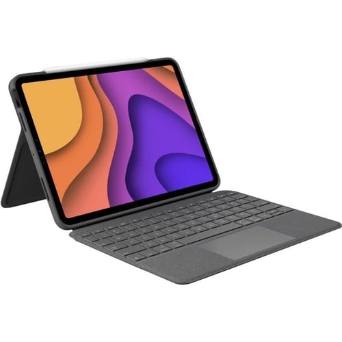 Housse/Clavier Logitech Folio Touch - Folio Style Apple, Logitech iPad Air (4e génération) Tablette - Girs Oxford - Résist