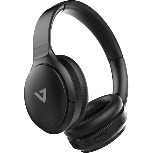 V7 HB800ANC Wired/Wireless Over-the-ear, Over-the-head Stereo Headset - Black - Binaural - Circumaural - 1500 cm - Bluetoo