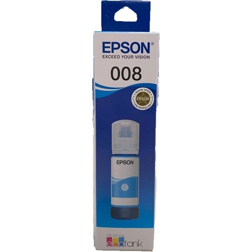 Epson DURABrite EcoTank 008 Refill Ink Bottle - Pigment Cyan - Inkjet - 6000 Pages - 70 mL