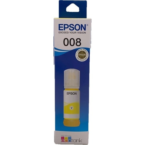 Epson DURABrite EcoTank 008 Refill Ink Bottle - Pigment Yellow - Inkjet - 6000 Pages - 70 mL