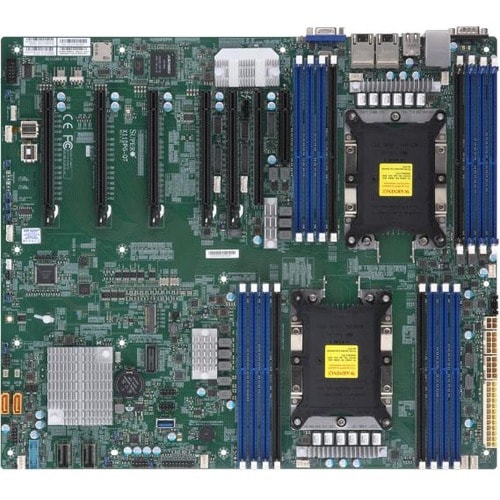 Supermicro X11DPG-QT 服务器主板 - Intel C621 芯片组 - P LGA-3647插座 - 专有外形 - 2 TB DDR4 SDRAM 最大内存 - DIMM, RDIMM, LRDIMM - 16 x 内存插槽