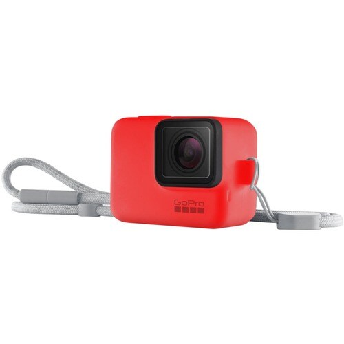 GoPro 便携包 (机套) GoPro 运动相机 - 红 - 硅胶 Body - 挂绳带
