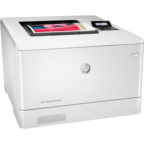 HP LaserJet Pro M454 M454nw 台式机 激光打印机 - 机器颜色 - 28 ppm 单色 / 28 ppm颜色 - 38400 x 600 dpi打印 - 手动 双面打印 - 以太网 - 无线局域网 - 苹果 AirPr
