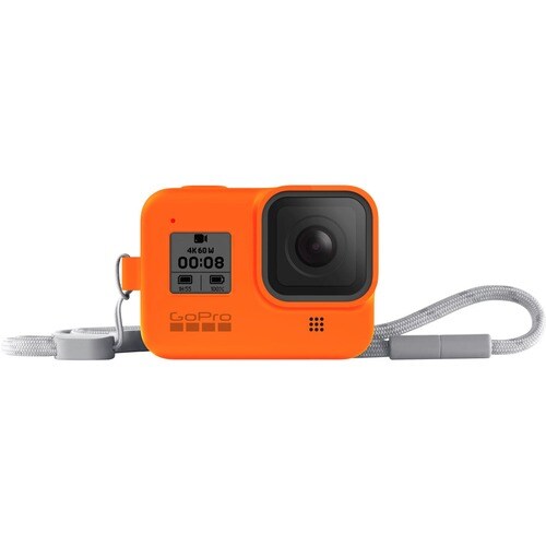 GoPro 便携包 (机套) GoPro 运动相机 - 橙 - 防刮 - 硅胶 Body - 挂绳带