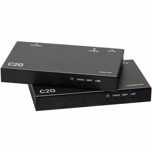 C2G 4K HDMI HDBaseT Extender over Cat Transmitter to Box Receiver - 1 Input Device - 1 Output Device - 230 ft Range - 2 x 