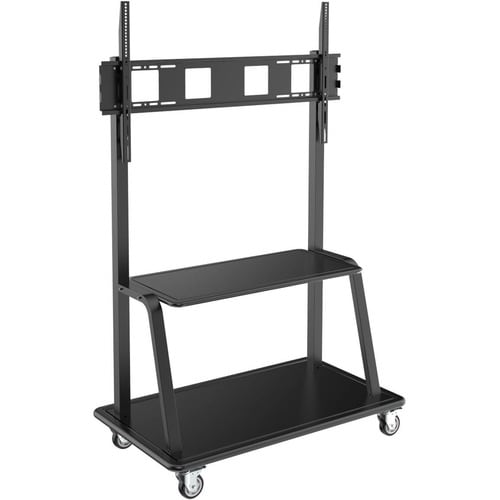 Eaton Tripp Lite Series Heavy-Duty Rolling TV Cart for 60" to 105" Flat-Screen Displays, Locking Casters, Black - Up to 10