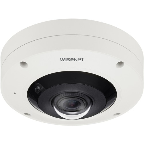 Wisenet XNF-9010RV 12 Megapixel Outdoor Network Camera - Color - Fisheye - 32.81 ft Infrared Night Vision - H.264, H.265, 