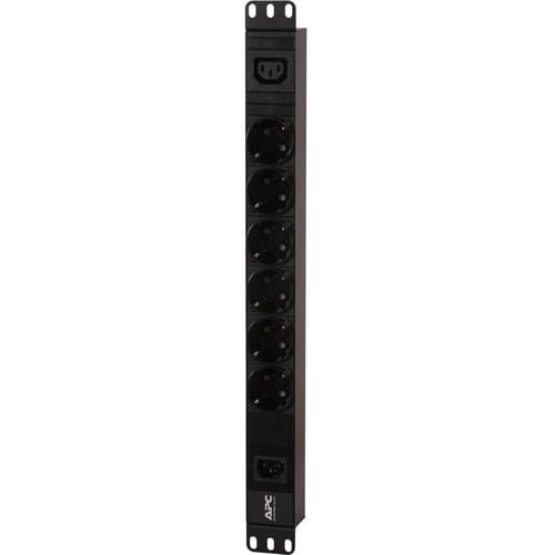 APC by Schneider Electric EasyPDU PDU - Basic - IEC 60320 C14 - 6 x Schuko CEE 7, 1 x IEC 60320 C13 - 10 A - 230 V AC Inpu