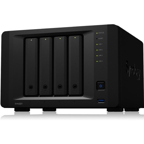 Synology DVA3221 32 Channel Wired Video Surveillance Station - Network Video Recorder - HD Recording