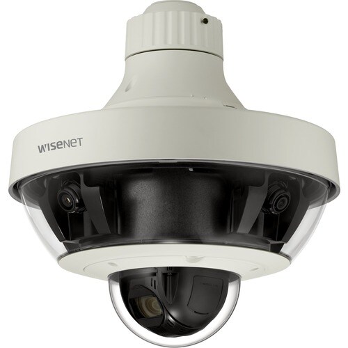 Wisenet PNM-9321VQP 5 Megapixel HD Network Camera - Ivory - H.265, H.264, MJPEG - 2560 x 1920 - 4.44 mm Fixed Lens - 32x O