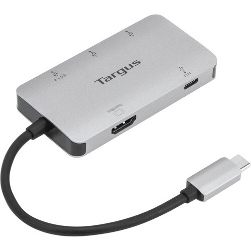 Targus ACA958USZ A/V Adapter - 1 x Type C USB 3.2 (Gen 1) USB Male - 1 x HDMI Digital Audio/Video Female, 3 x Type A USB 3