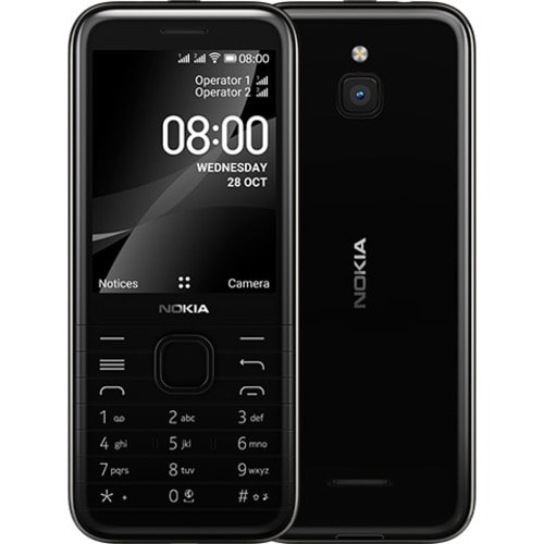 Nokia 8000 4G 4 GB Feature Phone - 7.1 cm (2.8") QVGA 320 x 240 - Cortex A7Quad-core (4 Core) 1.10 GHz - 512 MB RAM - 4G -