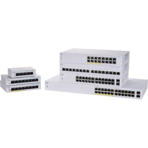Cisco Business 110 CBS110-8PP-D 8 Portas Comutador Ethernet - 2 Camada suportada - 5.29 W Power Consumption - 32 W Orçamen