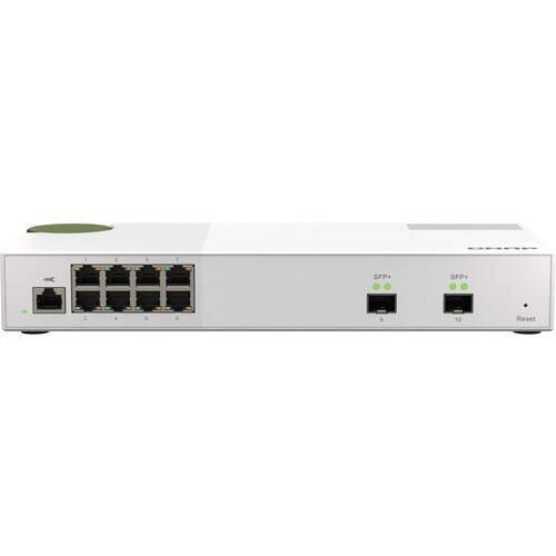 QNAP QSW-M2108-2S 8 Ports Manageable Ethernet Switch - 2 Layer Supported - Modular - 12.17 W Power Consumption - Optical F