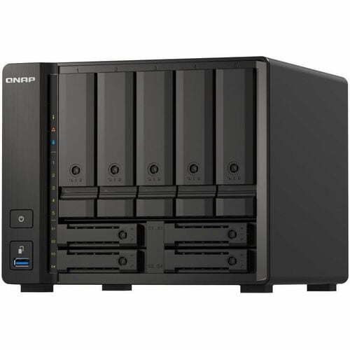 QNAP TS-H973AX-8G-US SAN/NAS Storage System - AMD Ryzen V1500B Quad-core (4 Core) 2.20 GHz - 9 x HDD Supported - 0 x HDD I