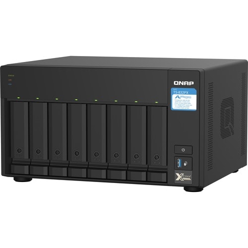 QNAP TS-832PX-4G 8 x Gesamtzahl Einschübe SAN/NAS-Speichersystem - 512 MB Größe Flash-Speicher - Annapurna Labs Alpine AL-