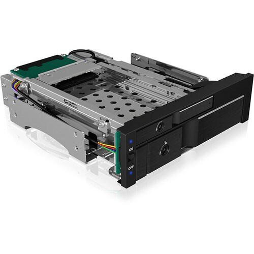 ICY BOX IB-173SSK Drive Enclosure for 5.25" SATA/600, Serial Attached SCSI (SAS) - Serial ATA/600 Host Interface Internal 