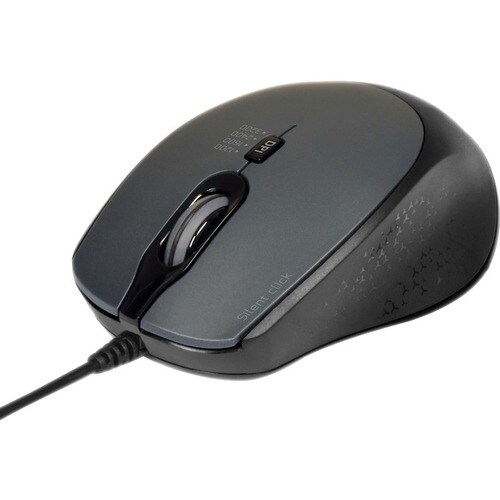 Port Mouse - USB Type A - Optical - 3 Button(s) - Black - 1 - Cable - 3600 dpi - Scroll Wheel - Symmetrical