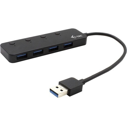 i-tec USB-Hub - USB 3.0 - Extern - Schwarz - 4 Total USB Port(s) - 4 USB 3.0 Port(s) - PC, Mac, Linux, Android, ChromeOS