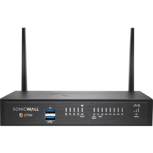 SonicWall TZ270W Network Security/Firewall Appliance - 8 Port - 10/100/1000Base-T - Gigabit Ethernet - Wireless LAN IEEE 8
