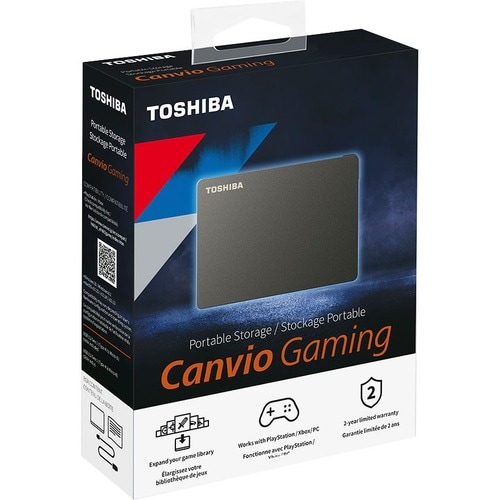 Disco Duro Pórtatil Toshiba Canvio Gaming HDTX110XK3AA - Externo - 1TB - Negro - Consola de juegos Dispositivo compatible 