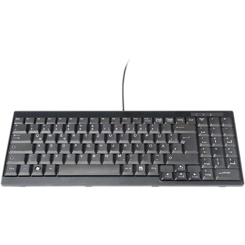 Digitus Keyboard - Cable Connectivity - USB Interface - German - Black - Mechanical Keyswitch - Attendant Console