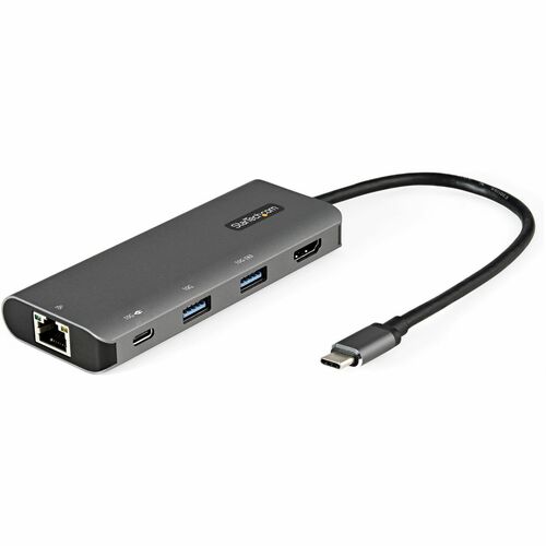 StarTech.com USB 3.1 (3.1 Gen 2) Type C Docking Station for Notebook, Tablet, Workstation, Monitor - 100 W - Grey - 1 Disp