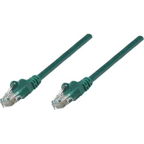 Network Patch Cable, Cat5e, 1m, Green, CCA, U/UTP, PVC, RJ45, Gold Plated Contacts, Snagless, Booted, Lifetime Warranty - 