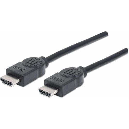 HDMI Cable with Ethernet, 4K@30Hz (High Speed), 5m, Male to Male, Black, Equivalent to Startech HDMIMM15HS (except 40cm lo