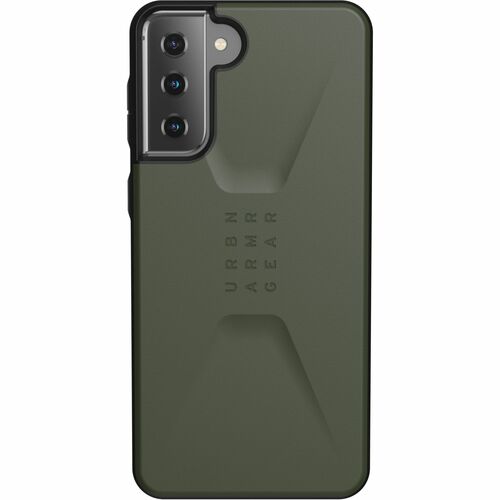 Urban Armor Gear Civilian Rugged Case for Samsung Galaxy S21+, Galaxy S21+ 5G Smartphone - Olive - Drop Resistant, Impact 