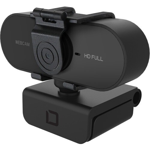 Dicota Webcam - Black - USB 2.0 - 1920 x 1080 Video - Auto-focus - Microphone - For Notebook, Computer