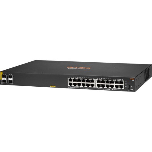 HPE 6100 24G Class4 PoE 4SFP+ 370W Switch - 24 Ports - 3 Layer Supported - Modular - 32.70 W Power Consumption - 370 W PoE