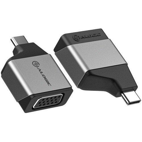 Alogic Ultra Video Adapter - 1 - 1 x Type C Mini USB Male - 1 x 15-pin HD-15 Video Female - 1920 x 1200 Supported - Space 