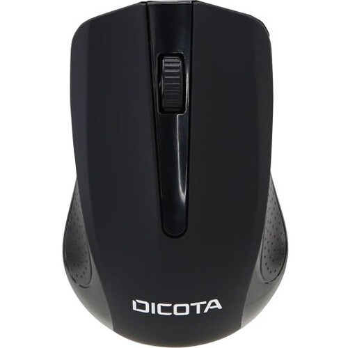 Dicota Comfort Mouse - Radio Frequency - USB - Black - Wireless - 1000 dpi